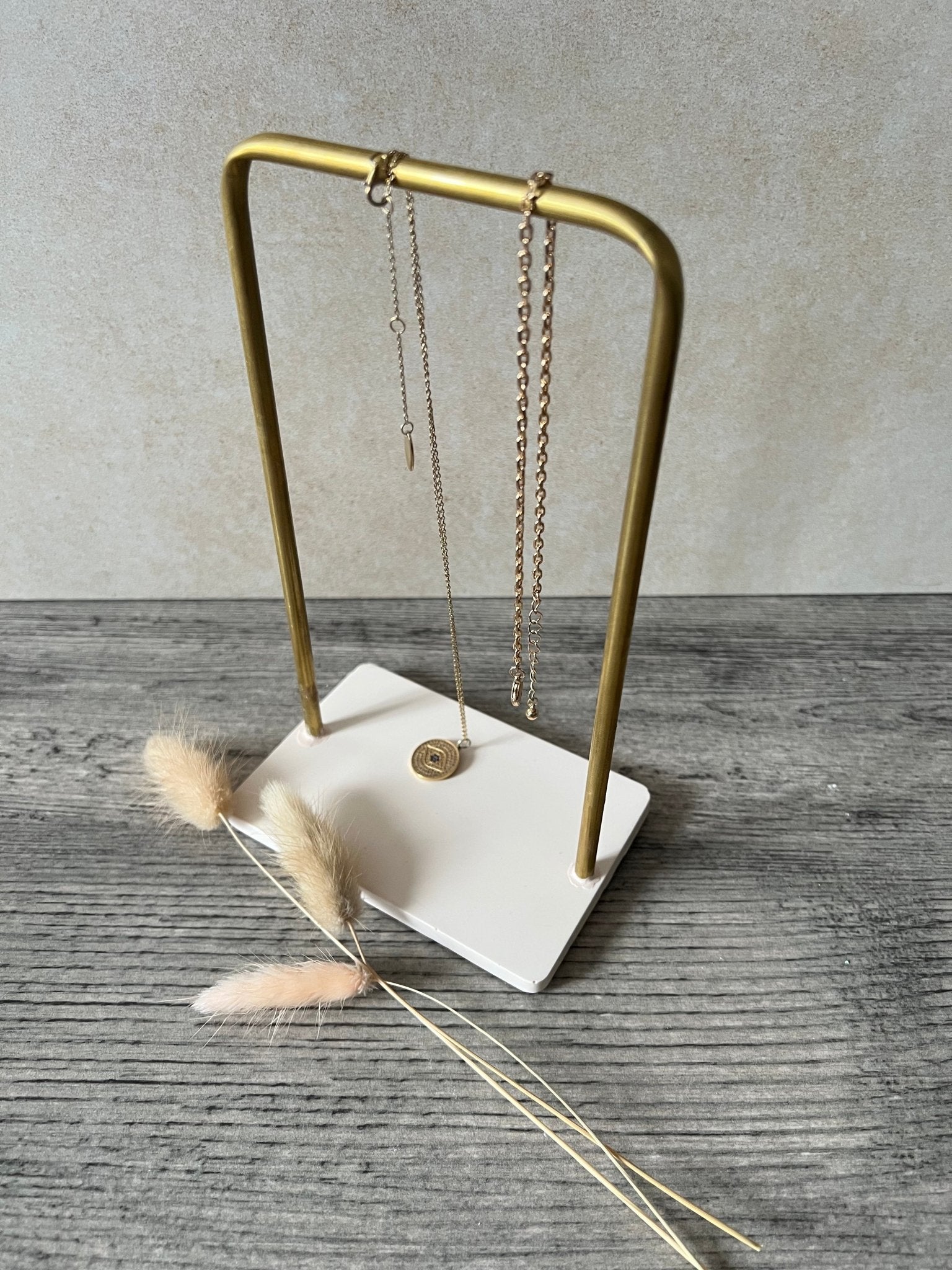 Brass necklace hanger - EMB Pretty