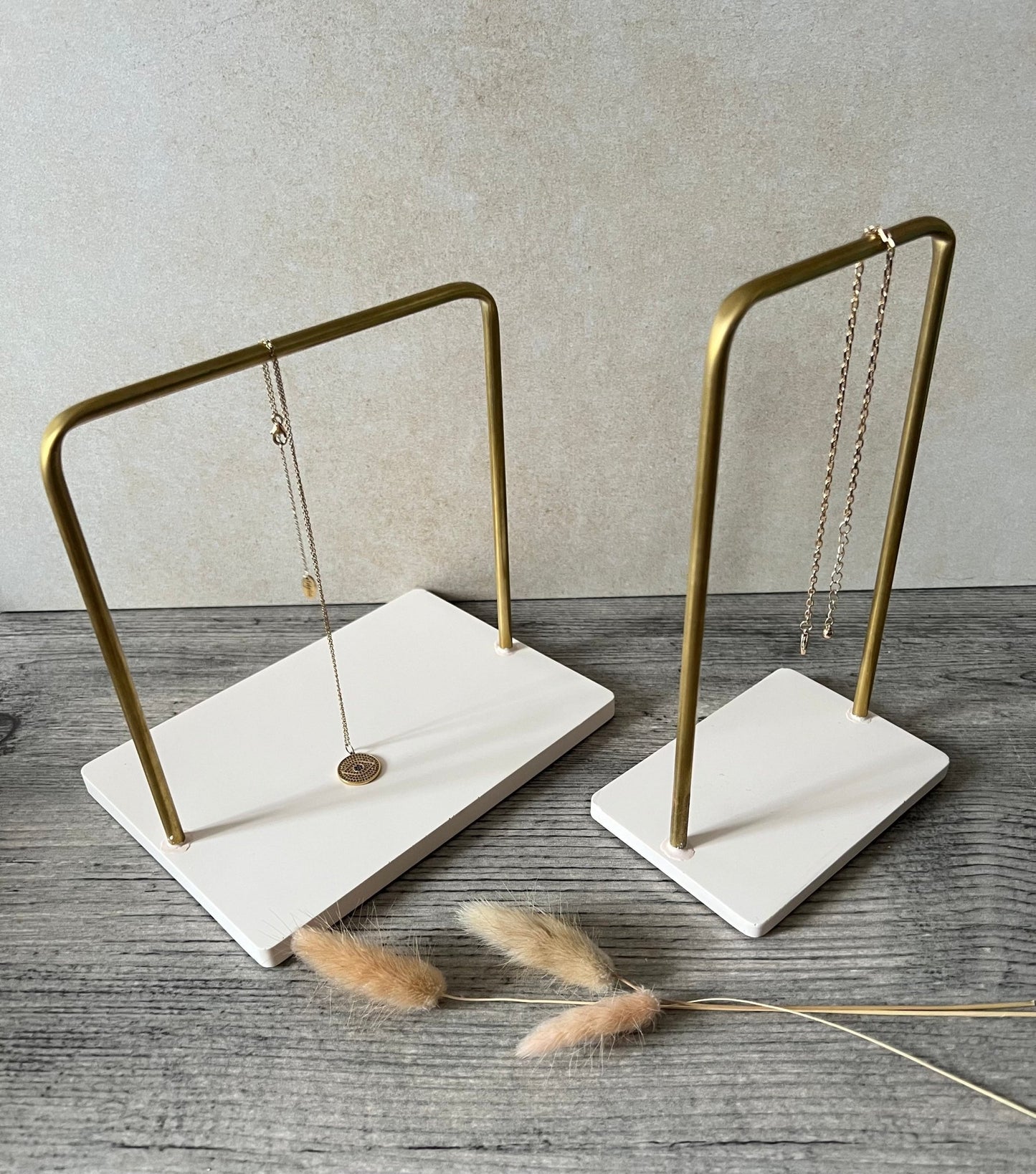 Brass necklace hanger - EMB Pretty