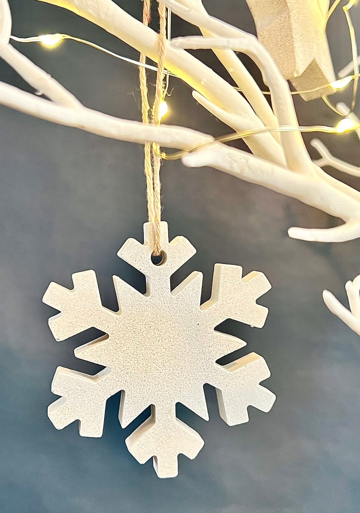 CLEARANCE Chunky stone tree ornament - EMB Pretty