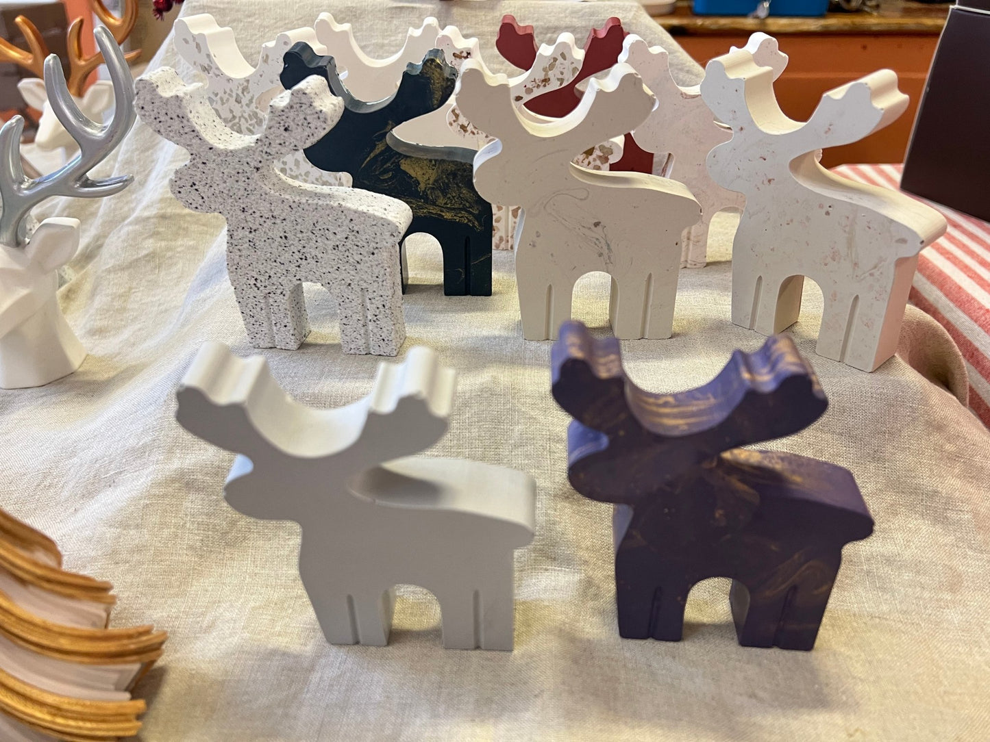 CLEARANCE reindeer ornament - EMB Pretty