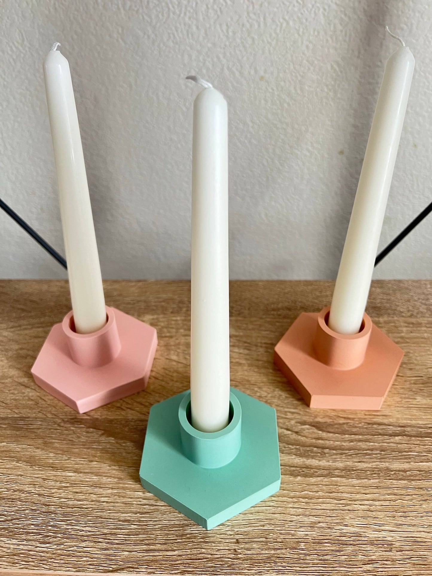 Hexagon candle holder - EMB Pretty