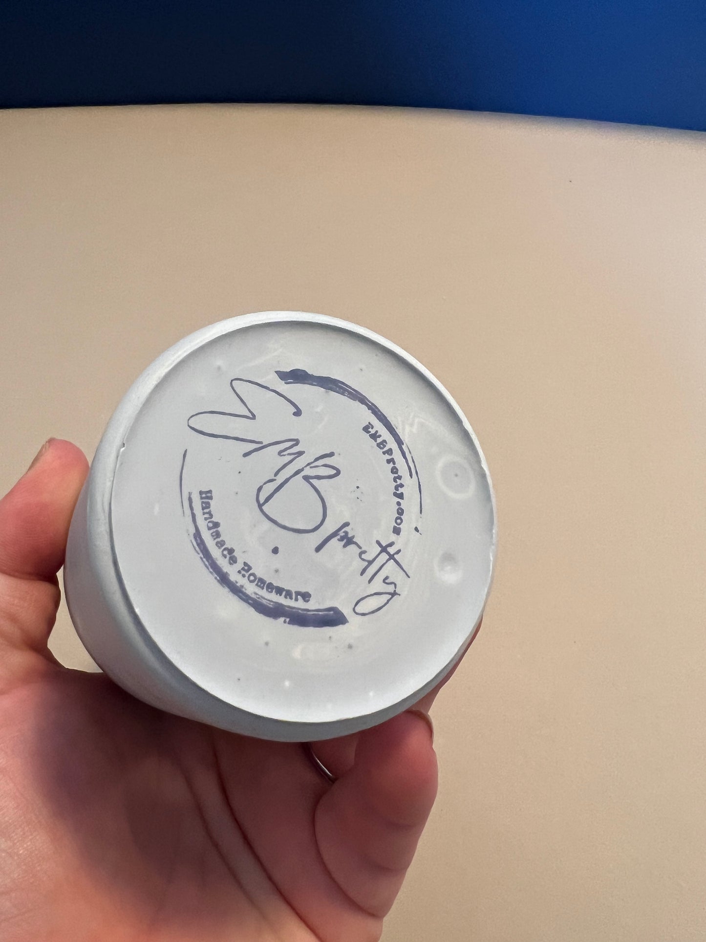 CLEARANCE Marbled bottle vase