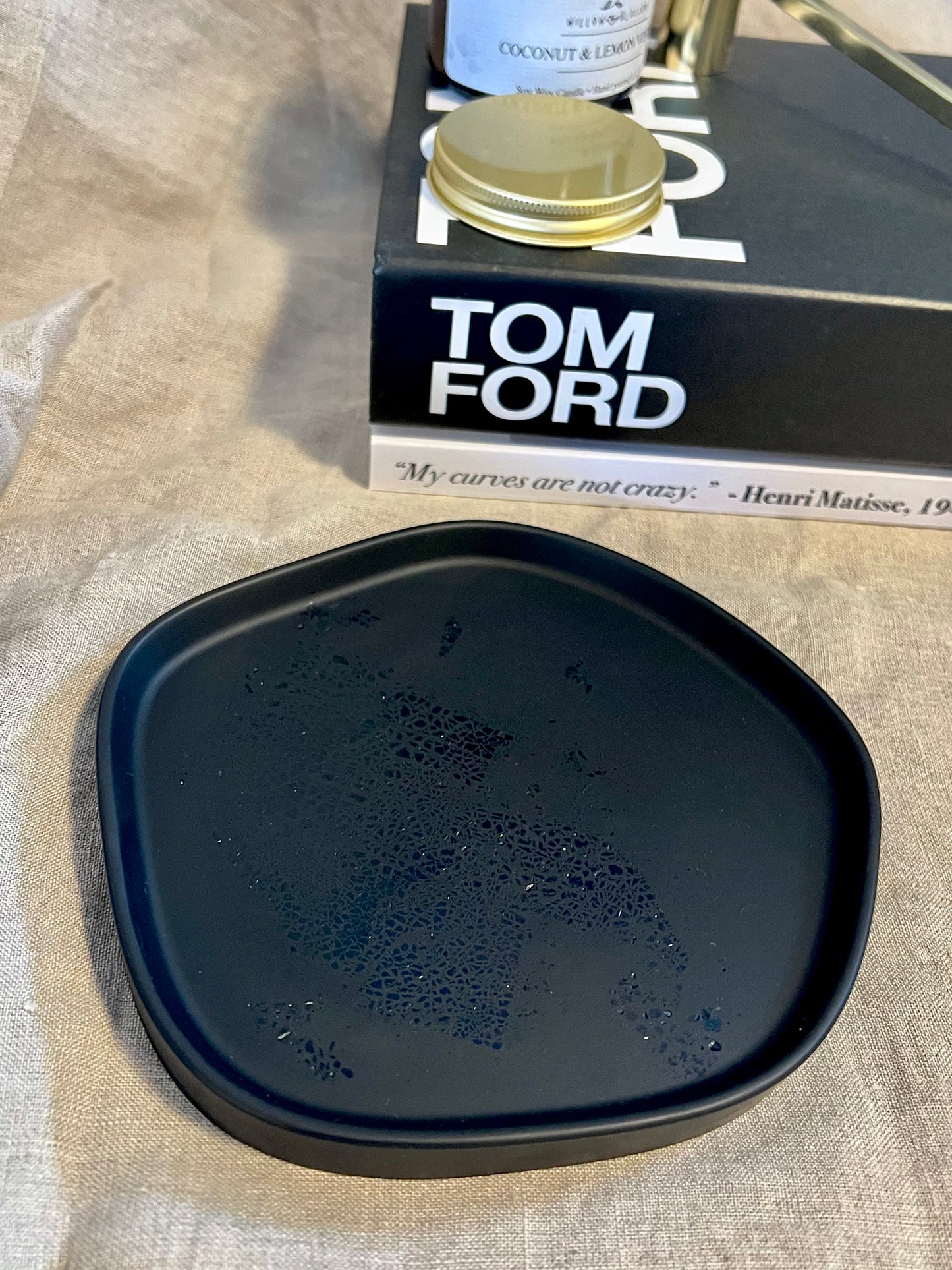 All-Black foiled irregular display tray