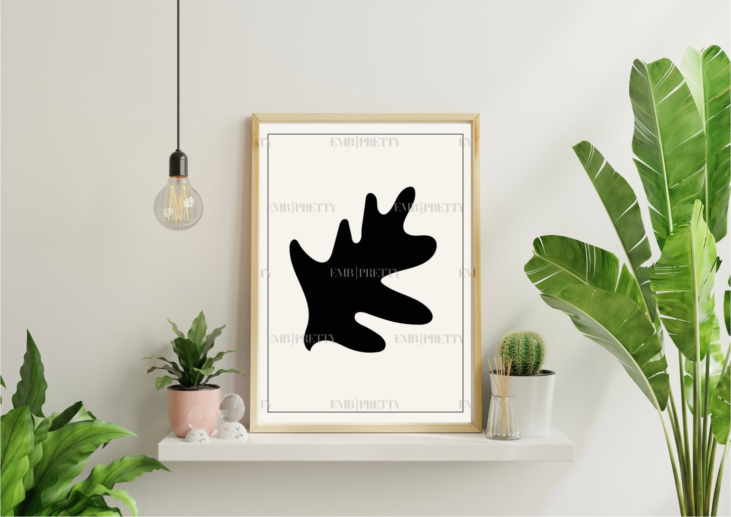 Matisse-inspired monochrome DIGITAL poster set