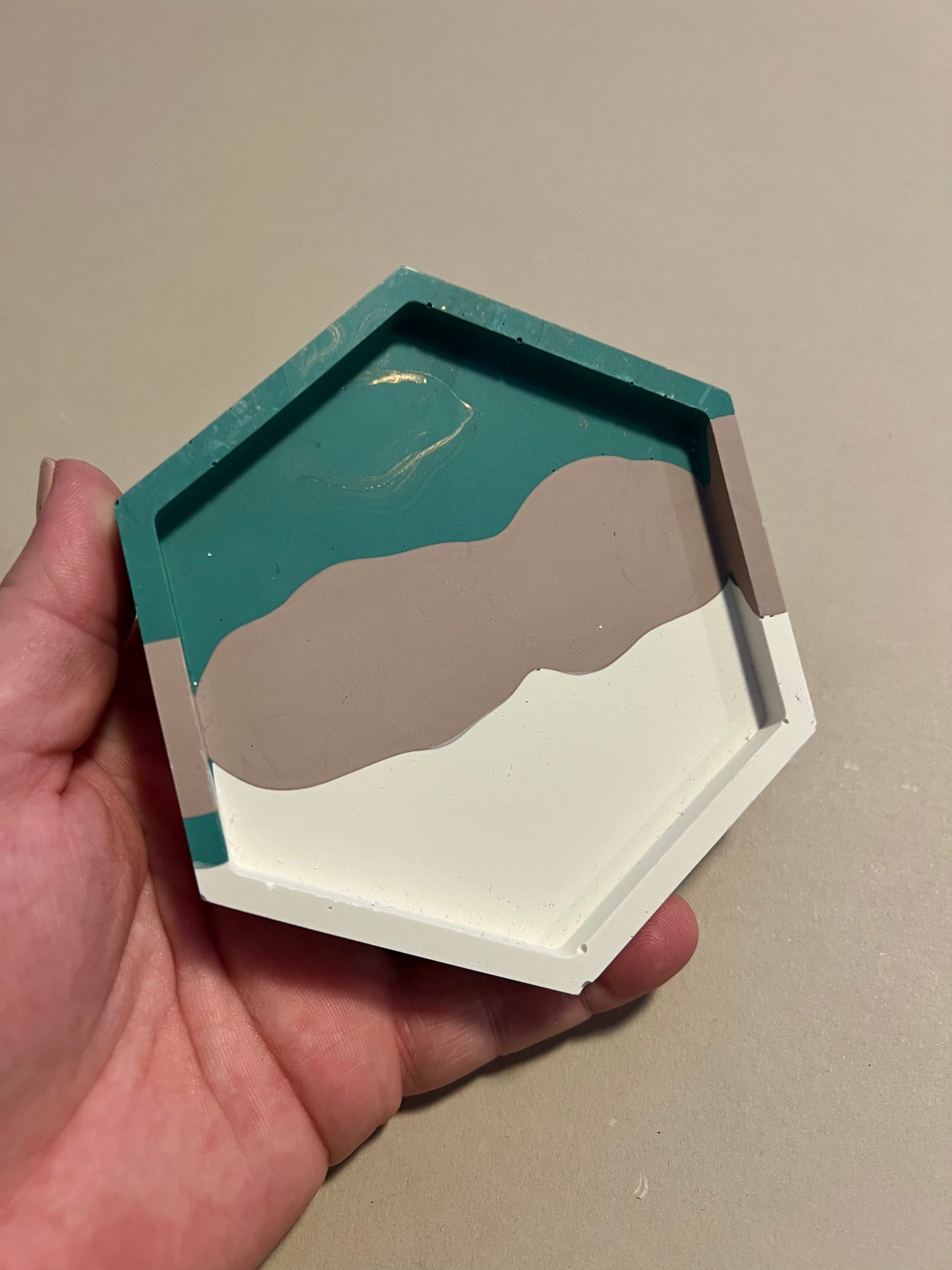 CLEARANCE Hexagon trinket dish