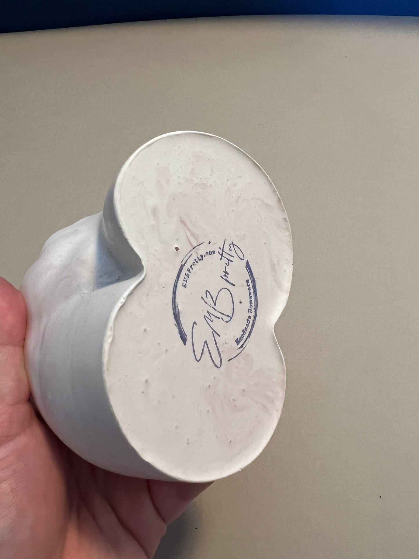 CLEARANCE Marbled 'Peachy' pot