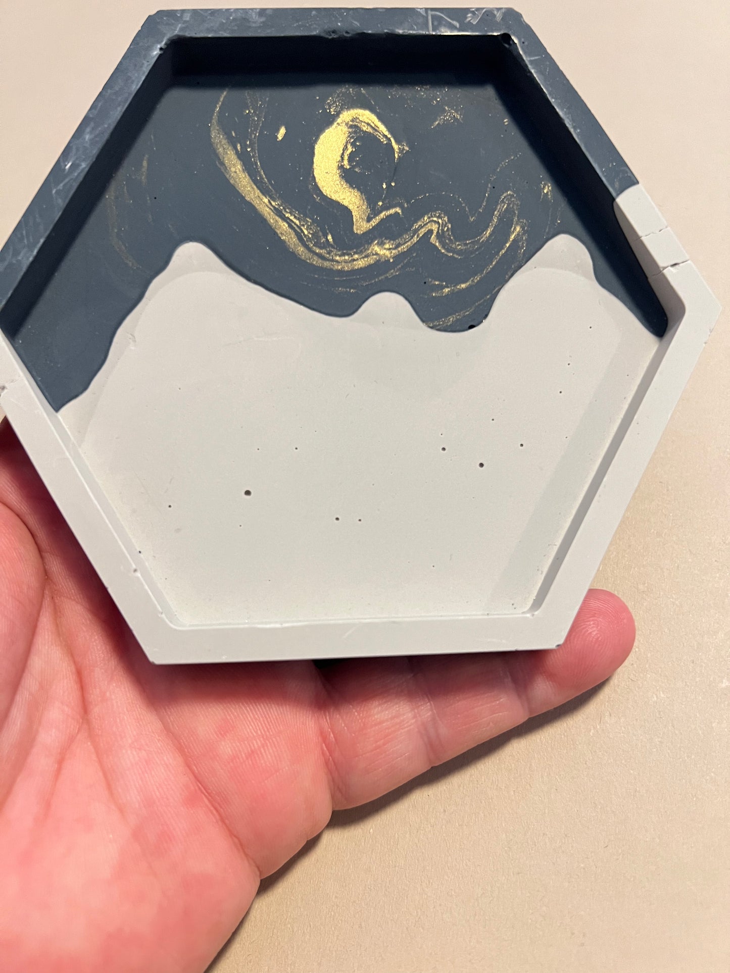 CLEARANCE Hexagon trinket dish