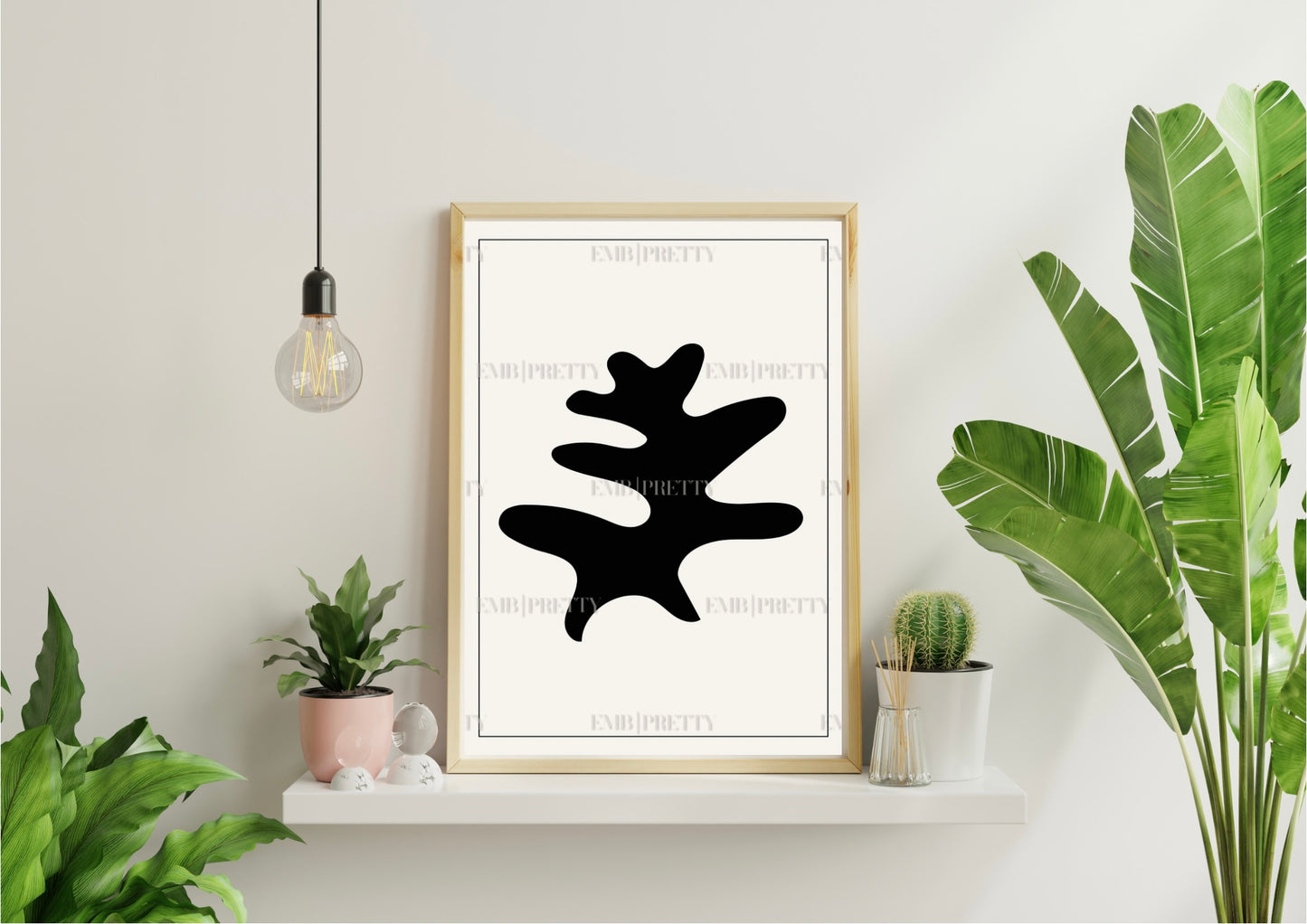 Matisse-inspired monochrome DIGITAL poster set