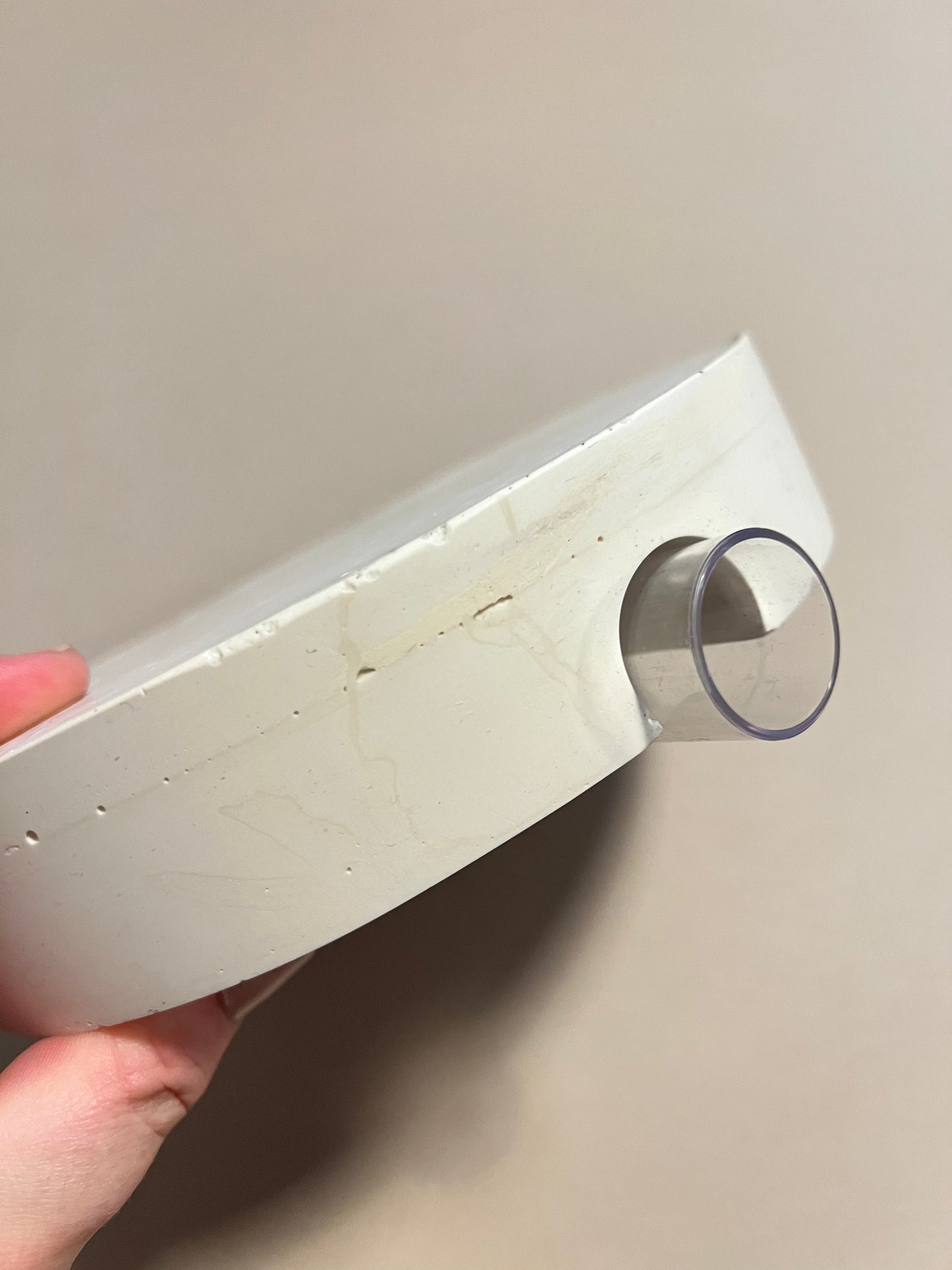 CLEARANCE Amber glass terrazzo vase