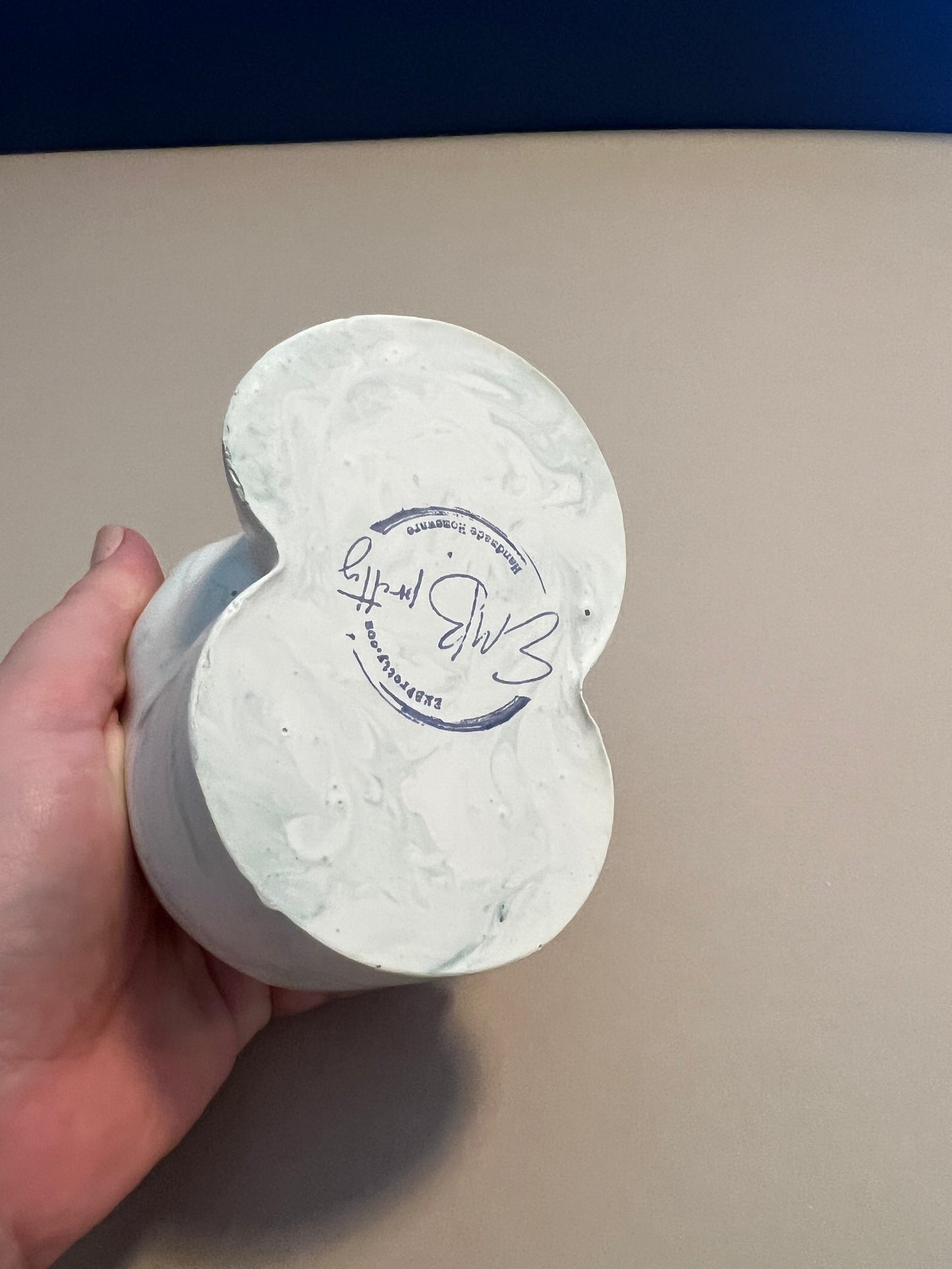 CLEARANCE Marbled 'Peachy' pot