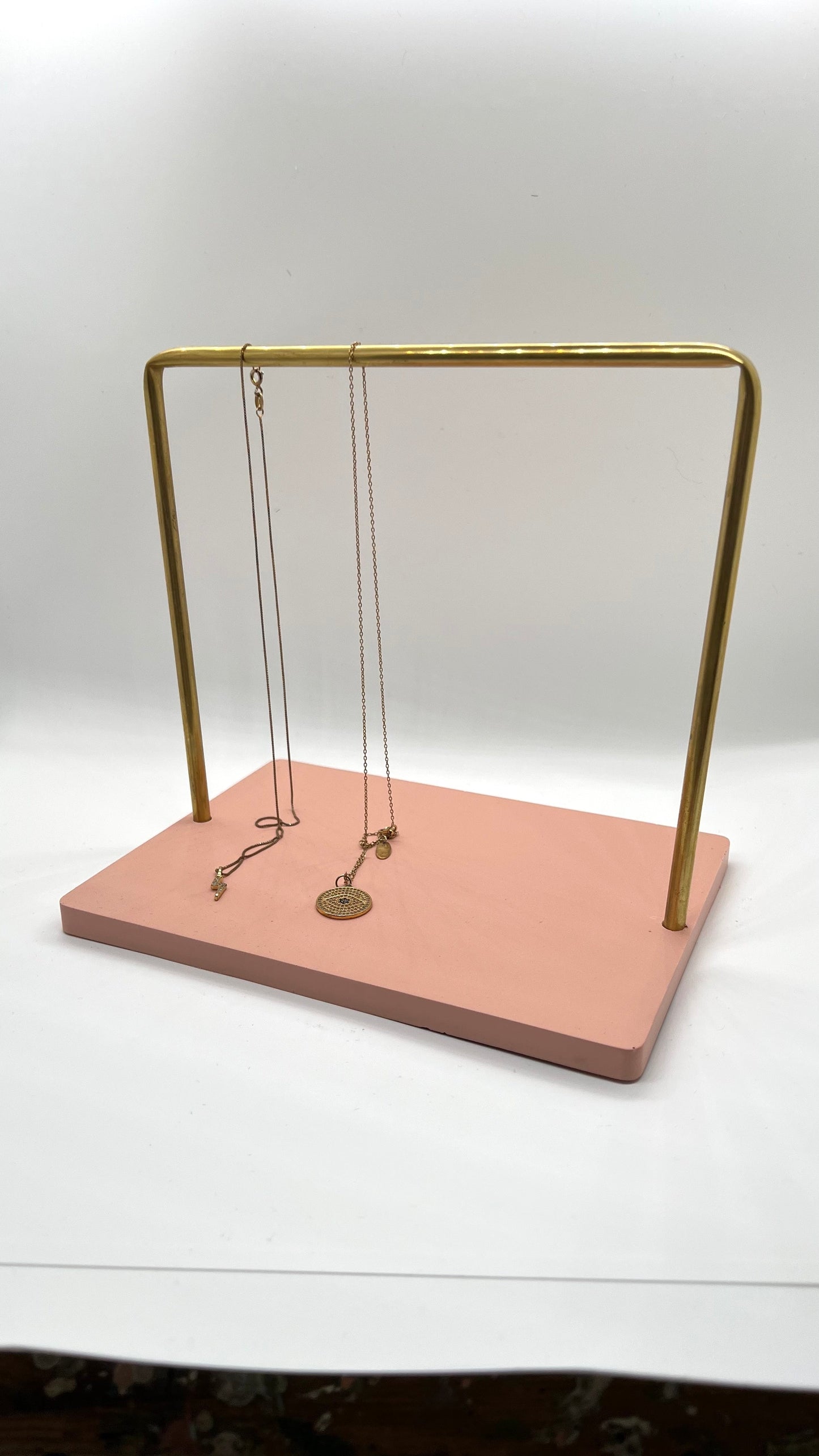 Terrazzo & Brass necklace hanger - EMB Pretty