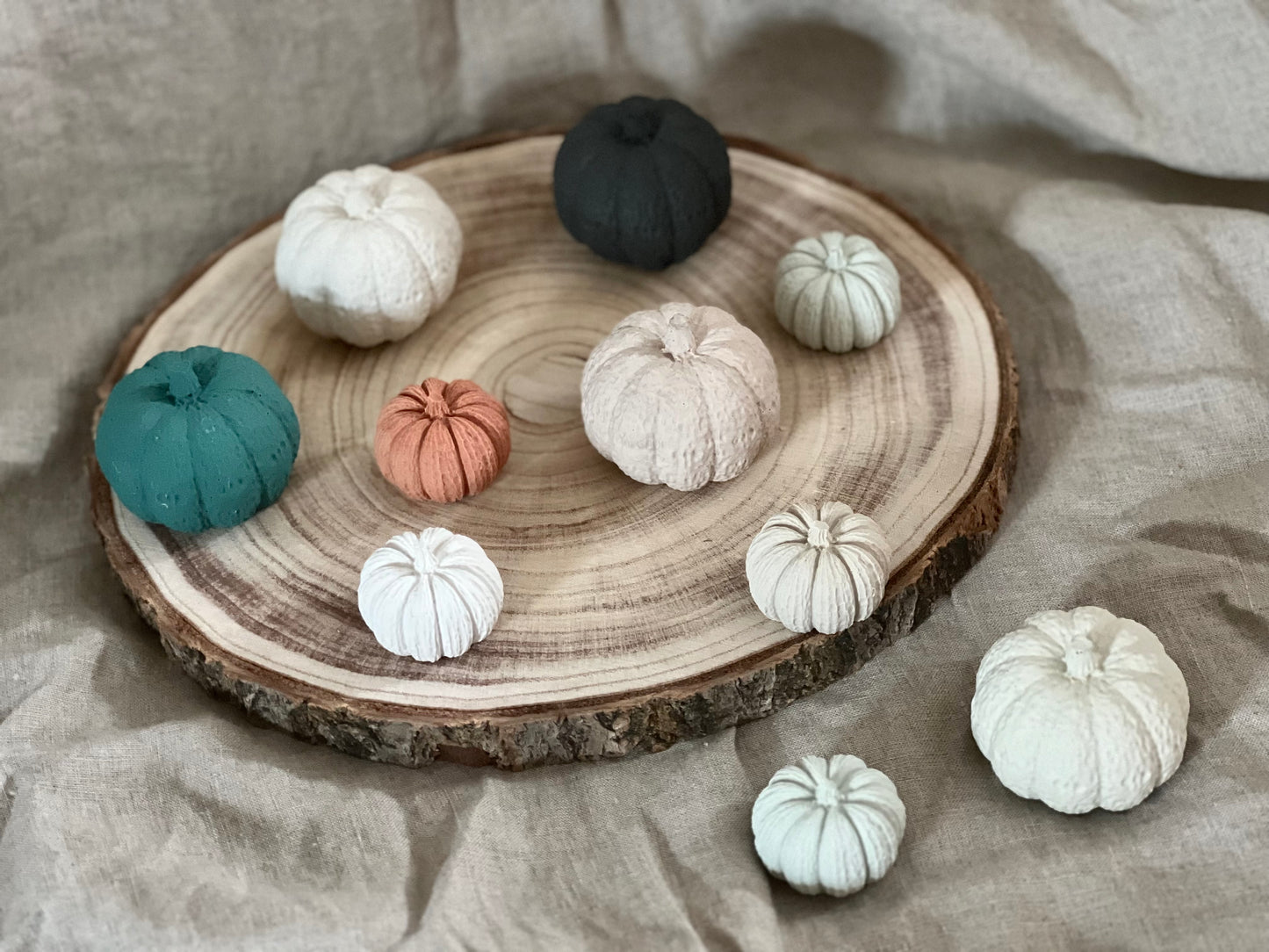 Mini Pumpkin ornament set