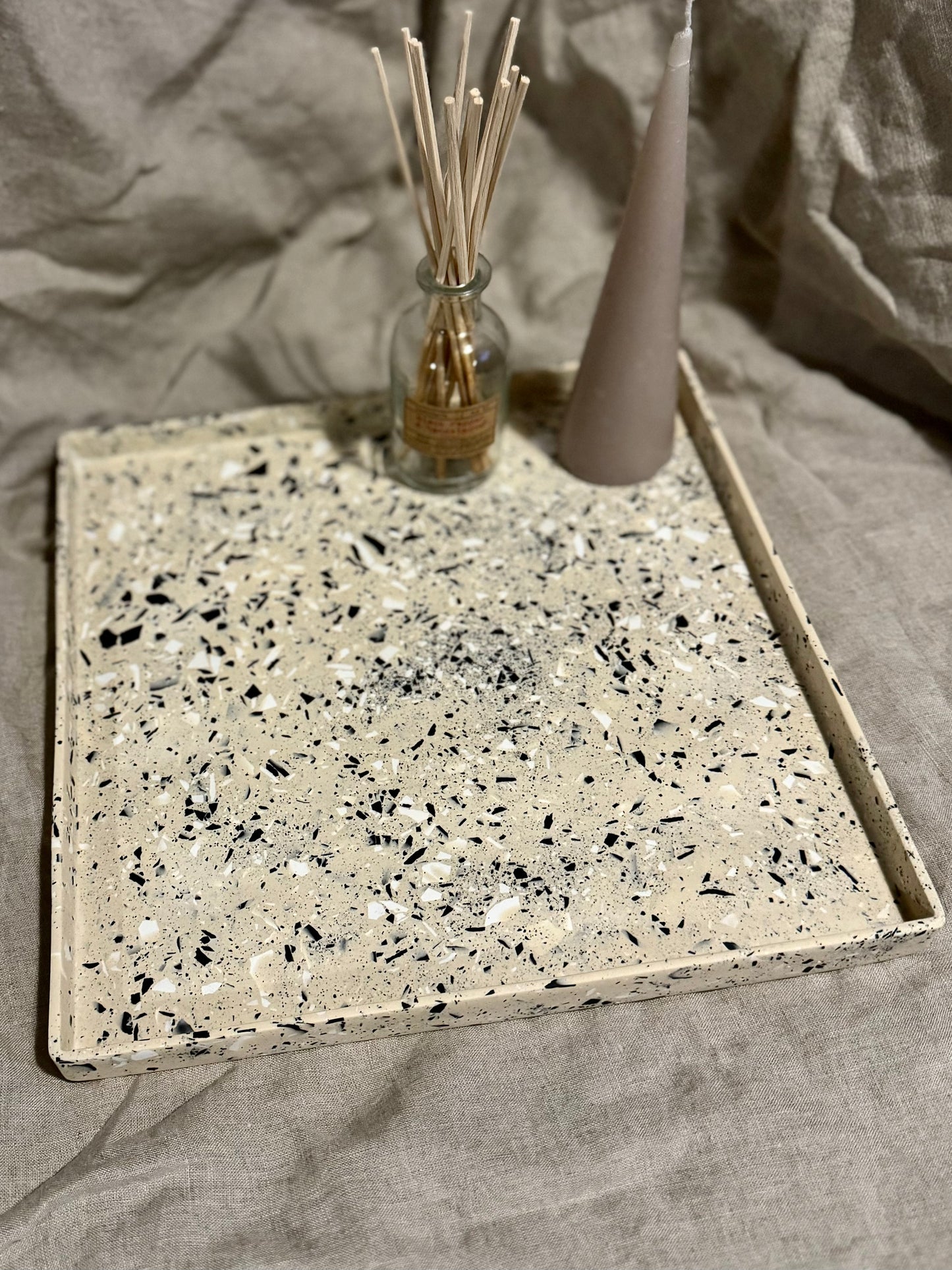 Grand plateau carré 'The Terrazzo Collection'