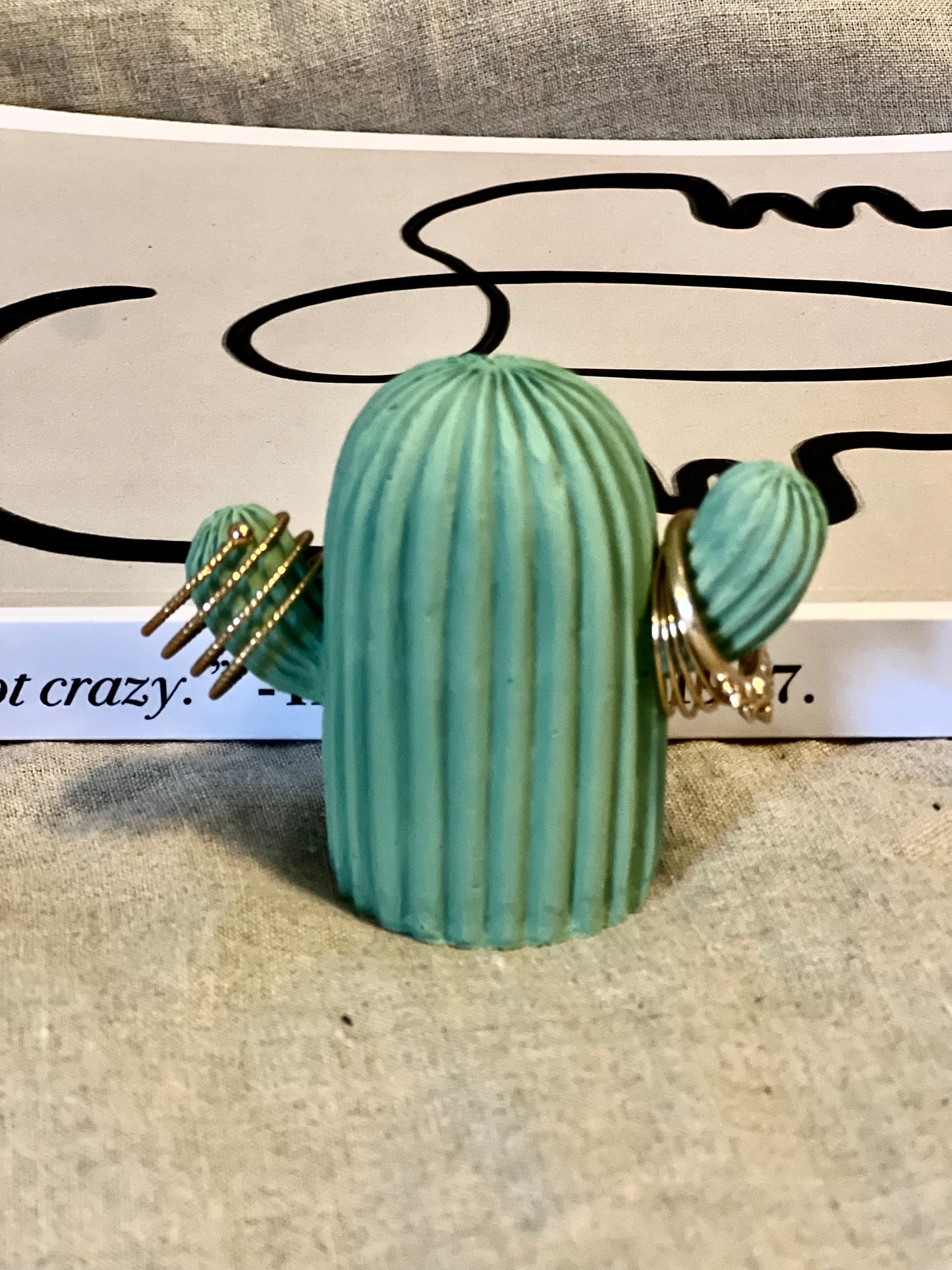 Porte bague cactus