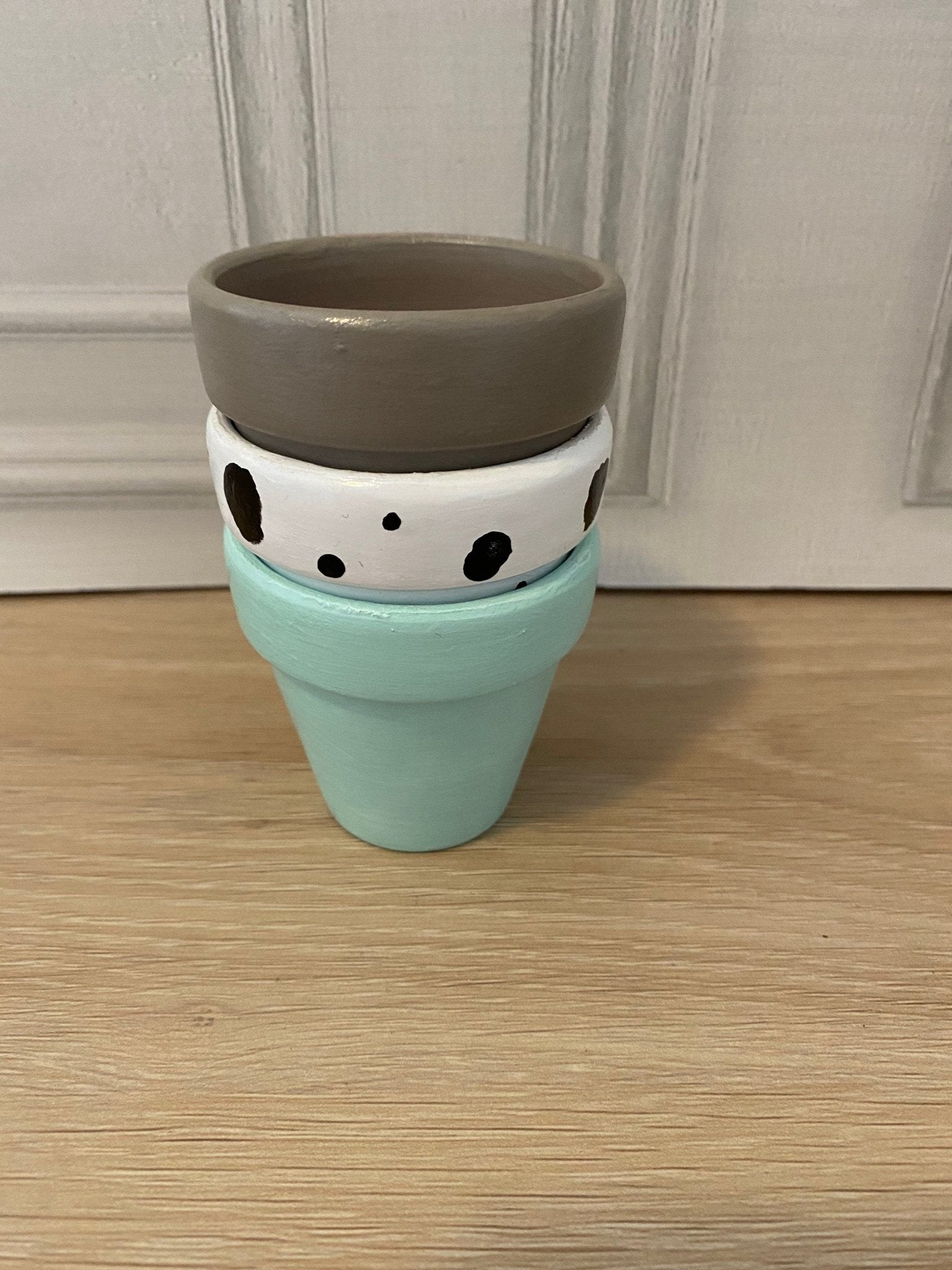 Dalmatian print mini pot set - EMB Pretty