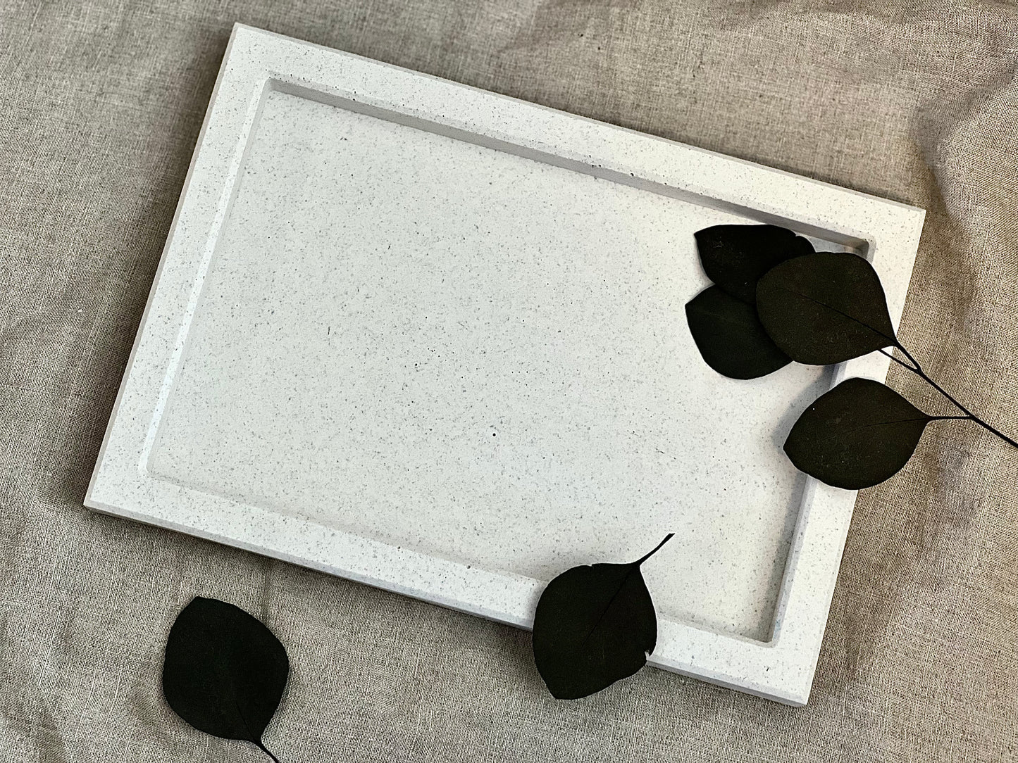 Plateau rectangulaire 'The Stone Collection'