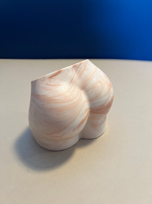 CLEARANCE Marbled 'Peachy' pot